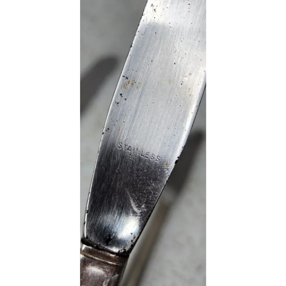 Vintage 1847 Rogers Bros ETERNALLY YOURS Dinner Knives Silverplate 4 Pcs *Read*